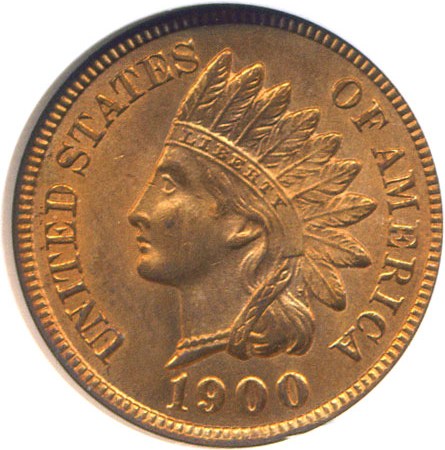 image for: 1900 1c  NGC MS64 RD