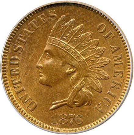 image for: 1876 1c  ICG MS65 RB