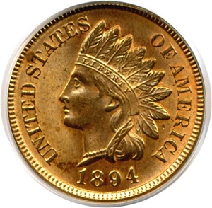 image for: 1894 1c PCGS MS64 RD