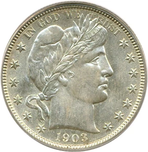 image for: 1903 50c PCGS MS64