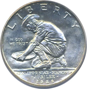 image for: 1925-S 50c California PCGS MS65