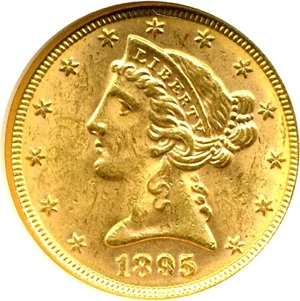 image for: 1895 $5 NGC MS62