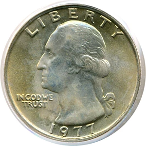 image for: 1977 25c PCGS MS66