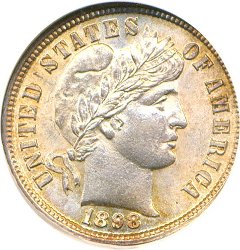 image for: 1898 10c  PCI MS64 