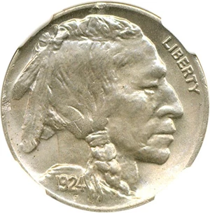 image for: 1924-D 5c NGC MS64 ex: Yankee Collection