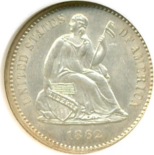 image for: 1862 H10c NGC MS64