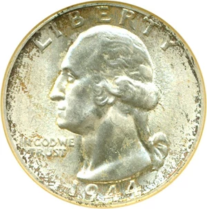 image for: 1944 25c NGC MS65