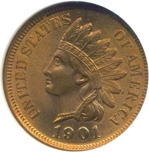 image for: 1901 1c NGC MS66 RB