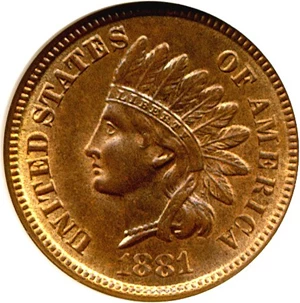 image for: 1881 1c NGC MS65 RB