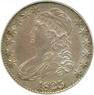 image for: 1825 50c PCGS AU58 OGH