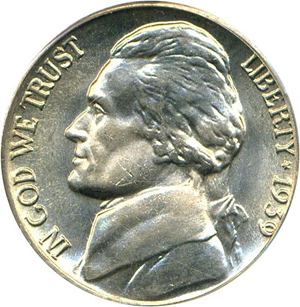 image for: 1939 5c PCGS MS66 FS
