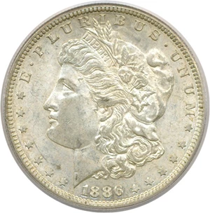 image for: 1886-S $1 PCGS AU58