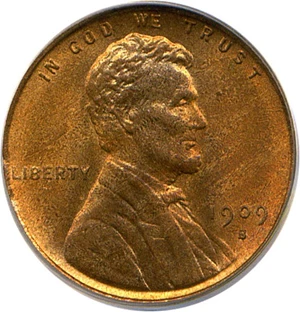 image for: 1909-S VDB 1c PCGS MS66 RB