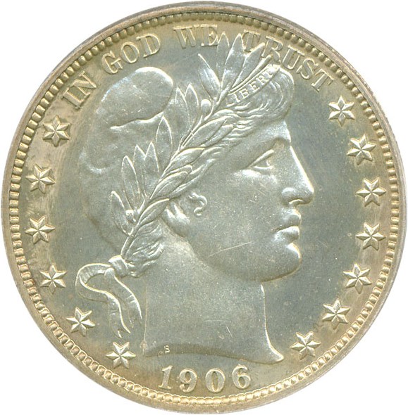 image for: 1906 50c  PCGS Proof 63