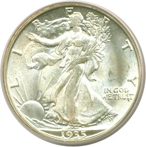 image for: 1935-D 50c PCGS MS64