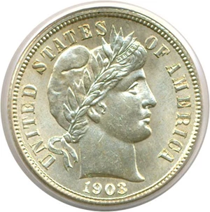 image for: 1903-S 10c PCGS MS64