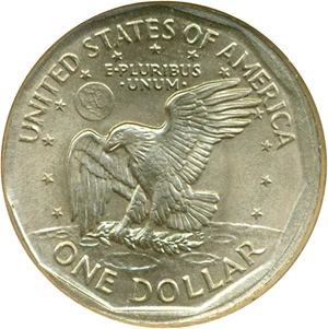 image for: 1979-P SBA$ ANACS MS64 *Mint Error - Dbl Struck, Broadstruck*