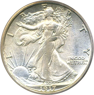 image for: 1917-S 50c Reverse PCGS MS63