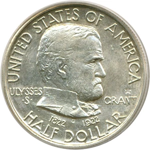 image for: 1922 50c Grant w/Star PCGS MS64