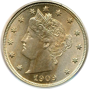 image for: 1909 5c PCGS MS63
