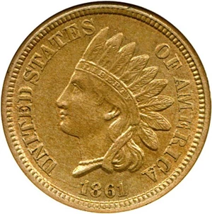 image for: 1861 1c DGS AU58 (Lightly Cleaned)