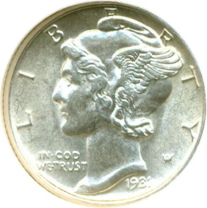 image for: 1931-S 10c DGS AU55