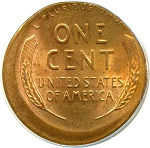 image for: Mint Error: 1944 1c ANACS MS64 RB - Off Center