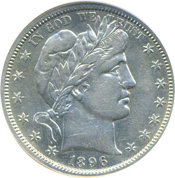 image for: 1896-S 50c DGS XF45  (Cleaned)