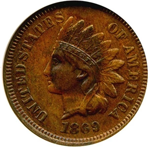 image for: 1869 1c DGS AU50 (Cleaned and Retoned, Altered Surfaces, Tooled)