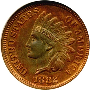 image for: 1882 1c DGS AU58 (Cleaned)