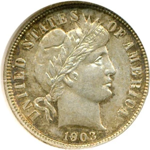 image for: 1903 10c NGC MS64