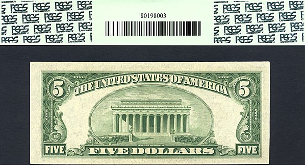 image for: Fr.1531 1928F $5  PCGS Choice CU63 PPQ [I69451209A]