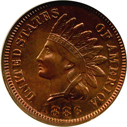 image for: 1886 1c Type 1 DGS AU55 (Whizzed)