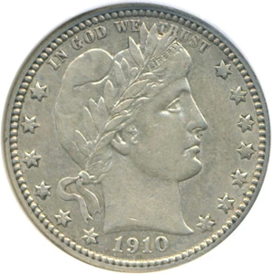 image for: 1910-D 25c DGS AU50 (Lightly Cleaned)