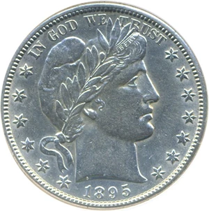 image for: 1895-O 50c DGS AU58 (Lightly Cleaned)
