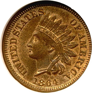 image for: 1864 1c Bronze NGC MS64 RB