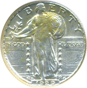 image for: 1929-S 25c DGS AU55 (Lightly Cleaned)