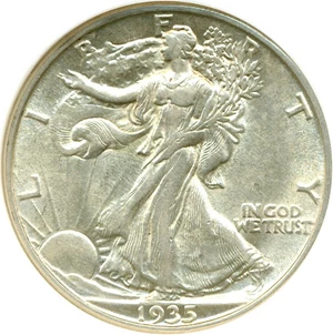 image for: 1935-D 50c DGS AU55