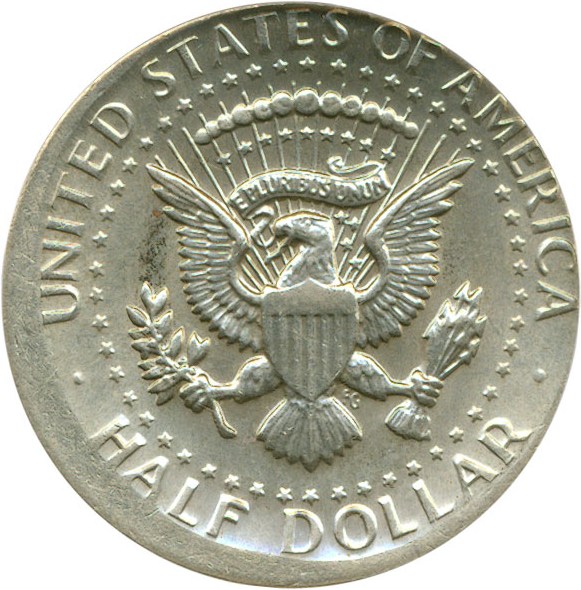 image for: 1977 50c  PCGS MS64 *Mint Error - Uncentered Broadstrike*