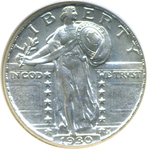 image for: 1930 25c DGS AU55 (Cleaned)