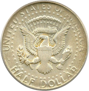 image for: 1969-D 50c PCGS AU58 *Mint Error - Struck On Thin Planchet*