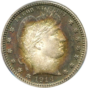 image for: 1914 25c PCGS MS64