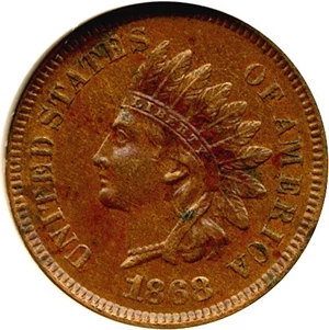 image for: 1868 1c DGS AU50 (Lightly Cleaned)