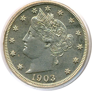 image for: 1903 5c PCGS Proof 65