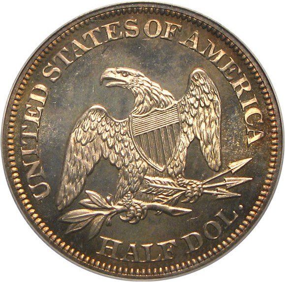 image for: 1860 50c  PCGS/CAC Proof 64 Cameo