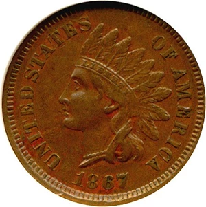 image for: 1867 1c DGS XF45 (Light Corrosion)