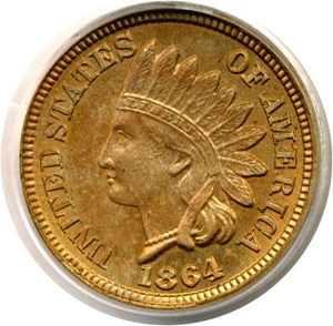 image for: 1864 1c CN PCGS MS64
