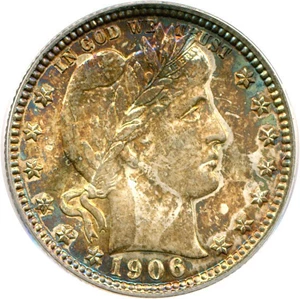 image for: 1906-D 25c PCGS MS64