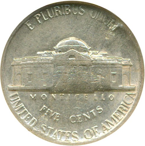 image for: 1981-P 5c  NGC MS61 *Mint Error - Struck on Defective Planchet*