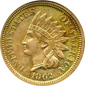 image for: 1862 1c DGS AU58 (Lightly Cleaned)